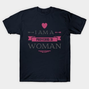 Proverbs 31 Woman Scripture Quote Gift T-Shirt